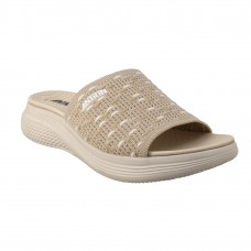 ANTRIN SOFT 81.AXEL-200 Μπεζ Γυναικεία Παντόφλα με Μαλακό Πάτο