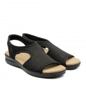 Ανατομικό Γυναικείο Ελαστικό Πέδιλο ANTRIN ΜΑΥΡΟ