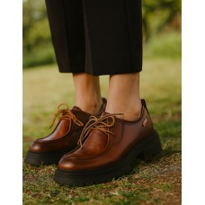 Zak Shoes SD57075 – Γυναικεία Oxford με Κορδόνια Κάμελ