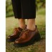 Zak Shoes SD57075 – Γυναικεία Oxford με Κορδόνια Κάμελ