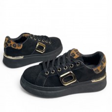 ΓΥΝΑΙΚΕΙΑ  CASUAL ΠΑΠΟΥΤΣΙΑ SD24022 ΜΑΥΡΟ