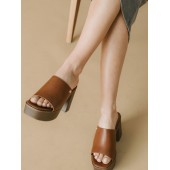  ΓΥΝΑΙΚΕΙΑ ΠΑΝΤΟΦΛΑ Clogs με Φιάπα SD94108 CAMEL