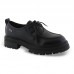 Zak Shoes SD57075 – Γυναικεία Oxford με Κορδόνια Μαύρα