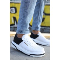 Aνδρικά sneaker CHEKICH 075 WHITE-BLACK