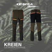 Κυνηγετικό Παντελόνι Ελαστικό 4-way stretch Cofra Kreien clay brown/black/orange