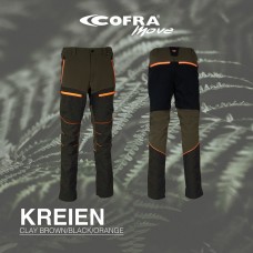 Κυνηγετικό Παντελόνι Ελαστικό 4-way stretch Cofra Kreien clay brown/black/orange