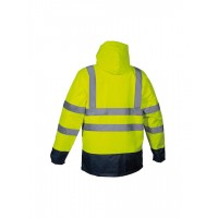 Αδιάβροχο Αντανακλαστικό Παρκά 4 σε 1 Cofra Telsen yellow/navy