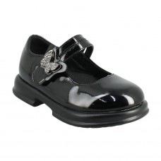 ΠΑΙΔΙΚΑ Loafer Με Μπαρέτα IQKIDS 19.AFRODITI-195 Μαύρο