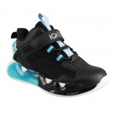 IQKIDS 92.DOKER-195 Μπλε Μποτάκι Αθλητικό Για Αγόρια Με Δερμάτινο Πάτο
