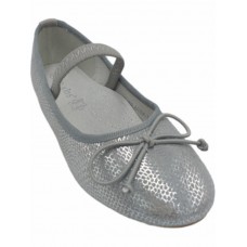 IQ Shoes Children's Ballet Flats with Rubber Silver Balarina 140