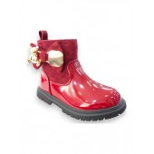 CHILDREN'S BOOTS BURGUNDY Zak shoes patent leather SD12275