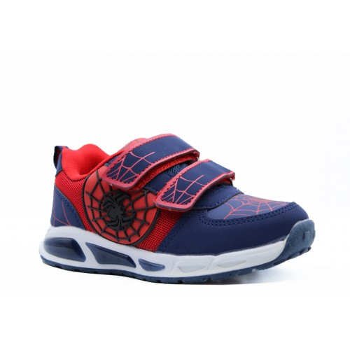 Αγορίστικο Sneakers SPIDERMAN με φωτάκια SMART KIDS σε μπλε χρώμα 