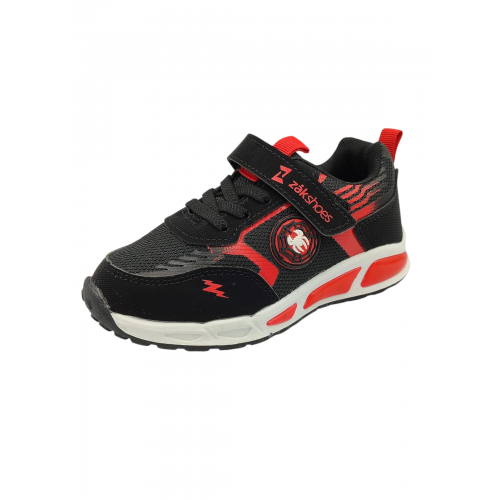 ΠΑΙΔΙΚΑ ΑΘΛΗΤΙΚΑ ZAKSHOES ΜΕ ΦΩΤΑΚΙΑ ΜΑΥΡΟ SD26057