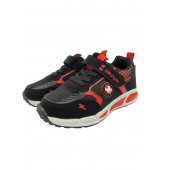 ΠΑΙΔΙΚΑ ΑΘΛΗΤΙΚΑ ZAKSHOES ΜΕ ΦΩΤΑΚΙΑ ΜΑΥΡΟ SD26057
