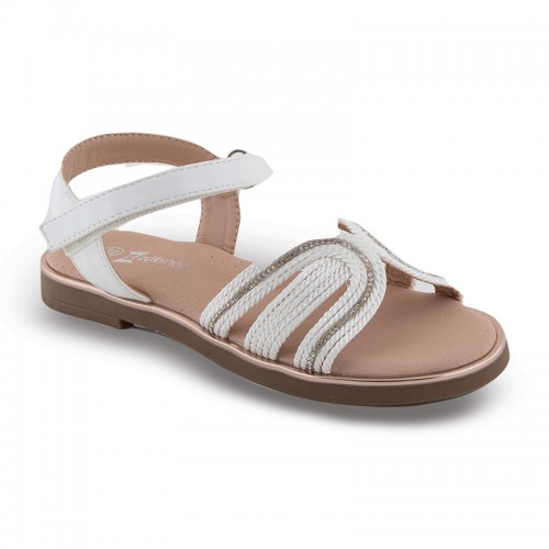 Πέδιλο για κορίτσι ZAK SHOES SD12310 ΛΕΥΚΟ