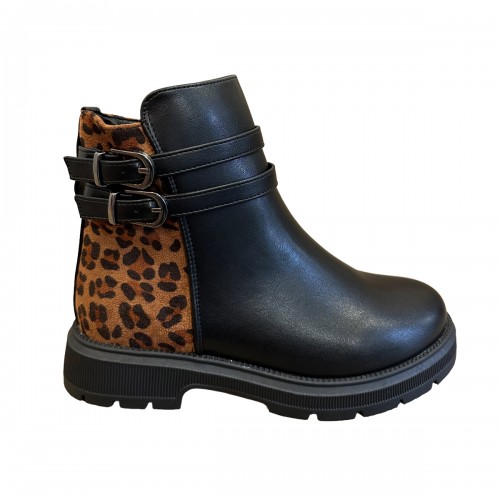 ΠΑΙΔΙΚΑ ΜΠΟΤΑΚΙΑ ZAKSHOES SD12284 ΜΑΥΡΟ ΛΕΟΠΑΡ