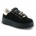 Zak SD28012 – Γυναικεία Μαύρα Δίπατα Sneakers με Χάντρες