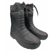 MEN'S BLACK WOOL BOOTS WITH FUR