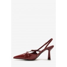 WOMEN'S LEOPARD STRAP POINTED HEELS