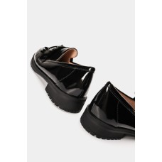 LADIES Patent Leather Moccasins with Bow