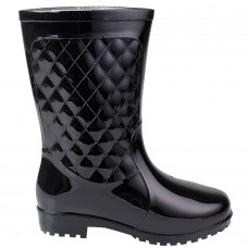  Women's wellies with quilted design Black