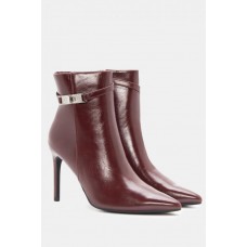 ΓΥΝΑΙΚΕΙΑ Μποτάκια Μυτερά με Διακοσμητικό Λουράκι ΜΠΟΡΝΤΟ