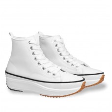 Women's sneakers boots with detail on the sole White